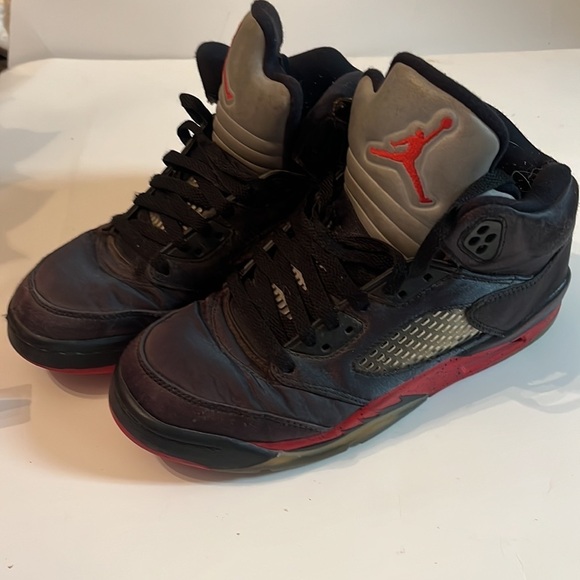 Nike Air Jordan 5 V Retro Y2K Sz 6Y Satin Bred 2018 Shoes 136027-006 - Picture 4 of 10